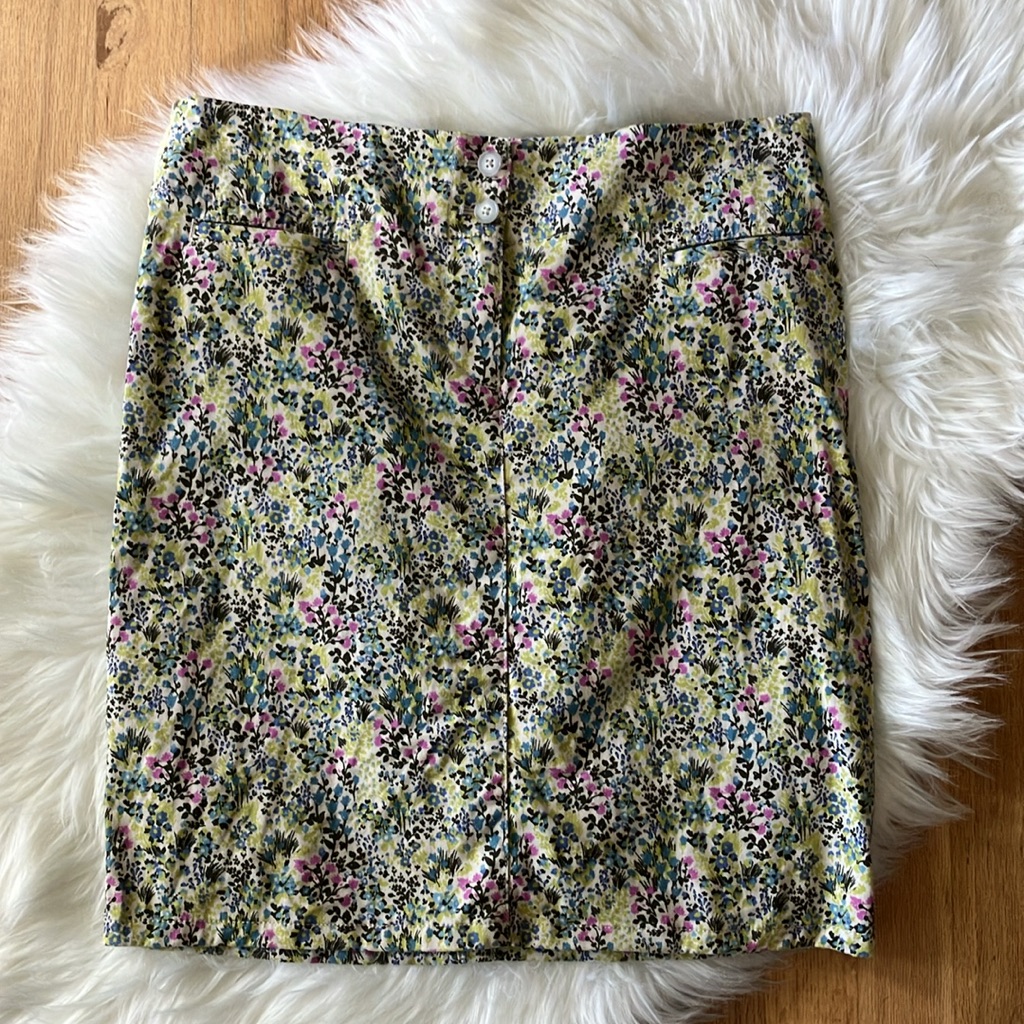 J. Jill Floral Pencil Skirt